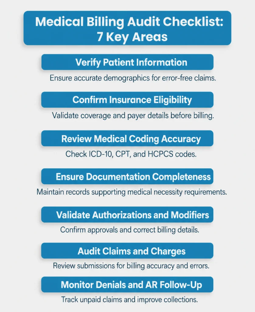 medical billing audit checklist